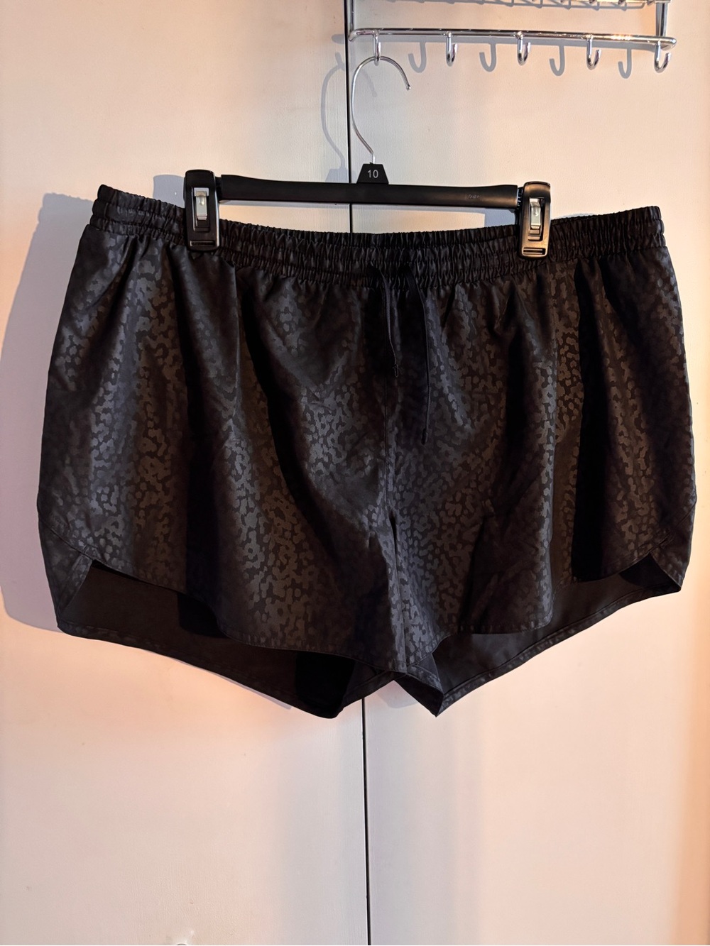 Old Navy Black Athletic Shorts Leopard - NWOT
